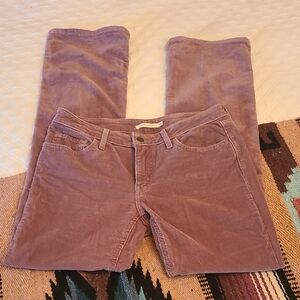 Levis Rose Taupe Corduroy Pants Size 28 Long Tall